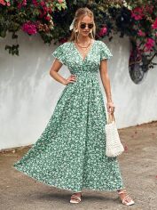Акція на Плаття довге літнє жіноче SHEIN GD-00153211 XS Комбіноване від Rozetka