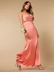 Акція на Плаття вечірнє довге літнє жіноче SHEIN GD-00153240 XS Коралове від Rozetka