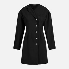 Акція на Плаття коротке літнє жіноче SHEIN GD-00156380 M Чорне від Rozetka
