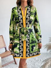 Акція на Плаття коротке літнє жіноче SHEIN GD-00155479 M Зелене від Rozetka