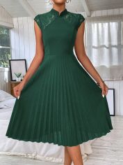 Акція на Плаття міді літнє жіноче SHEIN GD-00155320 L Зелене від Rozetka