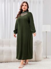 Акція на Плаття довге осіннє жіноче SHEIN GD-00154464 4XL Хакі від Rozetka