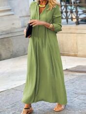 Акція на Плаття довге літнє жіноче SHEIN GD-00131062 S Зелене від Rozetka