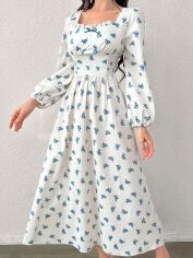 Акція на Плаття довге літнє жіноче SHEIN GD-00145028 L Біле від Rozetka