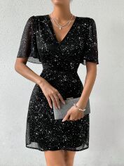 Акція на Плаття жіноче SHEIN GD-00152383 XL Чорне від Rozetka