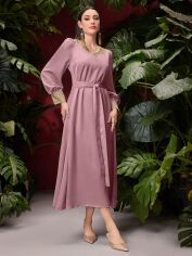 Акція на Плаття міді літнє жіноче SHEIN GD-00155850 S Рожеве від Rozetka