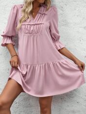Акція на Плаття жіноче SHEIN GD-00153863 XS Світло-рожеве від Rozetka