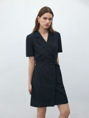 Акція на Плаття міді літнє жіноче SHEIN GD-00153668 XS Темно-синє від Rozetka
