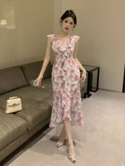 Акція на Плаття міді літнє жіноче SHEIN GD-00154083 2XL Комбіноване від Rozetka