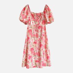 Акція на Плаття коротке літнє жіноче SHEIN GD-00154732 XL Рожеве від Rozetka