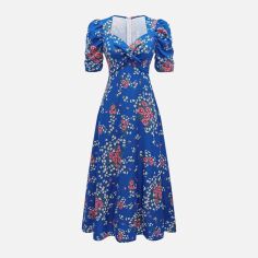 Акція на Плаття міді літнє жіноче SHEIN GD-00154599 XS Синє від Rozetka