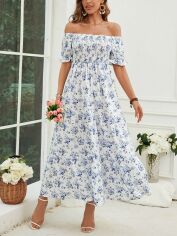 Акція на Плаття міді літнє жіноче SHEIN GD-00153769 XS Біле від Rozetka