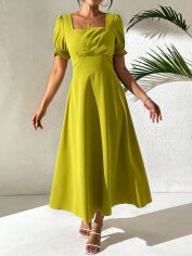 Акція на Плаття довге літнє жіноче SHEIN GD-00153773 XS Салатове від Rozetka