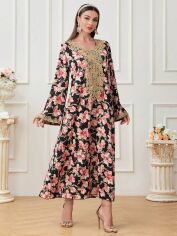 Акція на Плаття довге літнє жіноче SHEIN GD-00154547 S Комбіноване від Rozetka