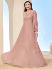 Акція на Плаття вечірнє довге літнє жіноче SHEIN GD-00159191 XL Світло-рожеве від Rozetka