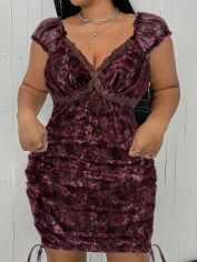 Акція на Плаття коротке літнє жіноче SHEIN GD-00154505 XL Комбіноване від Rozetka
