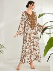 Акція на Плаття довге літнє жіноче SHEIN GD-00154445 XL Комбіноване від Rozetka