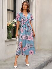 Акція на Плаття міді літнє жіноче SHEIN GD-00154469 S Комбіноване від Rozetka