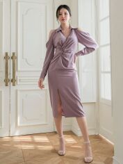 Акція на Плаття міді літнє жіноче SHEIN GD-00154063 2XL Пудрове від Rozetka