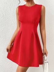 Акція на Плаття коротке літнє жіноче SHEIN GD-00156083 XS Червоне від Rozetka