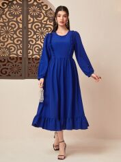 Акція на Плаття міді літнє жіноче SHEIN GD-00155241 L Синє від Rozetka