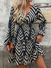 Акція на Плаття коротке літнє жіноче SHEIN GD-00154693 S Комбіноване від Rozetka