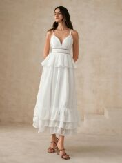 Акція на Сарафан жіночий літній SHEIN GD-00144518 L Білий від Rozetka