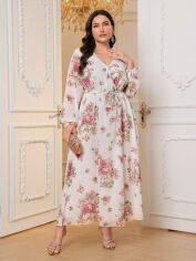 Акція на Плаття вечірнє довге літнє жіноче SHEIN GD-00137418 XL Комбіноване від Rozetka