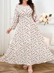 Акція на Плаття вечірнє довге літнє жіноче SHEIN GD-00131668 XL Біле від Rozetka