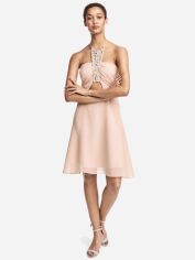Акція на Плаття коротке жіноче H&M XAZ073420ZERQ 36 Блідо-рожеве від Rozetka