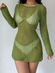 Акція на Плаття жіноче SHEIN GD-00151153 S Зелене від Rozetka