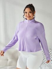 Акція на Толстовка жіноча SHEIN GD-00136956 XL Бузкова від Rozetka