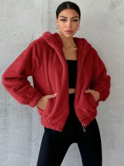 Акція на Толстовка жіноча SHEIN GD-00153289 XS Червона від Rozetka