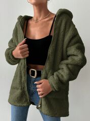 Акція на Толстовка жіноча SHEIN GD-00153311 XS Хакі від Rozetka