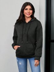 Акція на Толстовка жіноча SHEIN GD-00132728 M Чорна від Rozetka