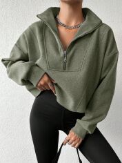 Акція на Толстовка жіноча SHEIN GD-00157127 S Зелена від Rozetka