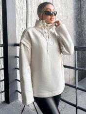 Акція на Толстовка жіноча SHEIN GD-00154430 4XL Біла від Rozetka