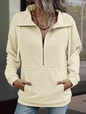 Акція на Толстовка жіноча SHEIN GD-00122261 L Світло-бежева від Rozetka