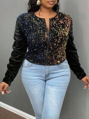 Акція на Толстовка жіноча SHEIN GD-00122239 XL Чорна від Rozetka