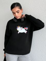 Акція на Світшот жіночий SHEIN GD-00125184 L Чорний від Rozetka
