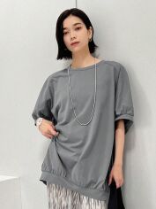Акція на Світшот жіночий SHEIN GD-00152885 XL Сірий від Rozetka
