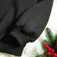 Акція на Світшот жіночий SHEIN GD-00154432 XL Чорний від Rozetka