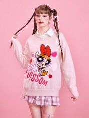 Акція на Світшот жіночий SHEIN GD-00128769 L Світло-рожевий від Rozetka