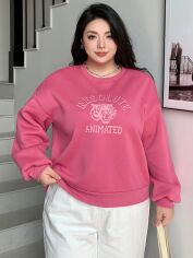 Акція на Світшот жіночий SHEIN GD-00134826 XL Рожевий від Rozetka