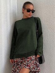Акція на Світшот жіночий SHEIN GD-00121757 S Хакі від Rozetka