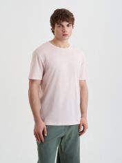 Акція на Футболка бавовняна чоловіча United Colors of Benetton 3P7XU1058-08Q S Світло-рожева від Rozetka