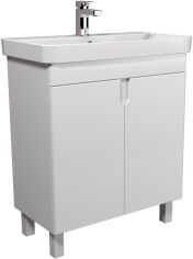 Акція на Тумба універсальна МОЙДОДИР Simple White 70-U з умивальником River 70 біла від Rozetka
