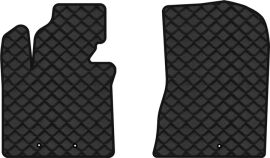 Акція на Килимки з екошкіри EVAtech ECO в салон авто передні для Sorento (XM) 7 seats Restyling Kia 2012-2014 2 покоління SUV Korea Екошкіра чорна з чорною ниткою чорний кант від Rozetka