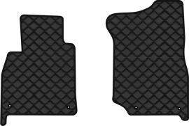 Акція на Килимки з екошкіри EVAtech ECO в салон авто передні для Land Cruiser (100) 5 seats Toyota 1998-2003 1 покоління SUV EU Екошкіра чорна з чорною ниткою чорний кант від Rozetka