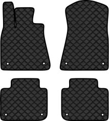 Акція на Килимки з екошкіри EVAtech ECO в салон авто для GS (L10) 2WD Lexus 2011-2020 4 покоління Sedan EU Екошкіра чорна з чорною ниткою чорний кант від Rozetka
